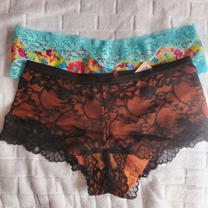 NWT Lace Panties Bundle (2) Size S